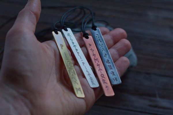 il_794xN.2329201559_cpbm Rune Pendant - Bar Necklace - Custom Runes