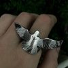 raven rune ring