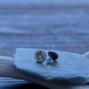 Rune Earrings - Silver - Custom Runes - The Wicked Griffin