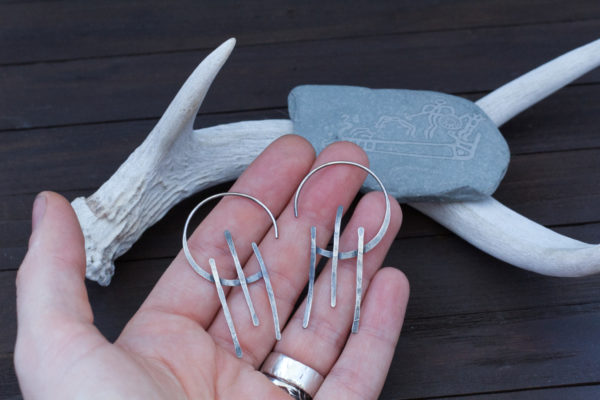 sol1 Gods of The Sun - Silver Hoop Earrings - Sol