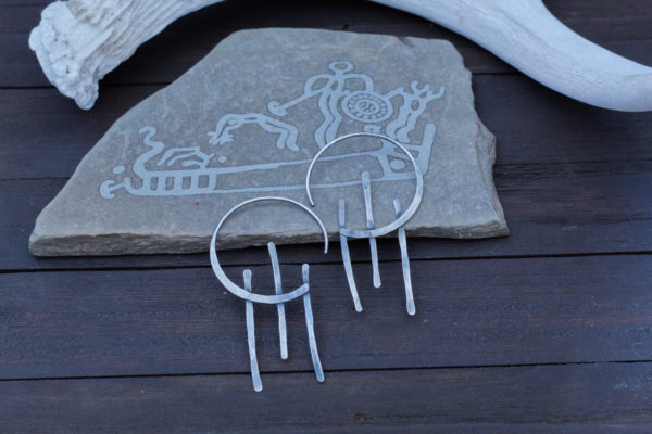 sol2 Gods of The Sun - Silver Hoop Earrings - Sol
