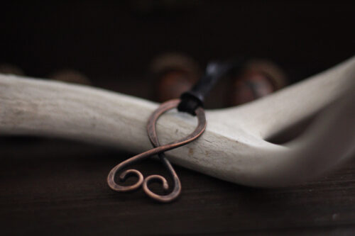 Troll Cross Pendant - Copper or Silver