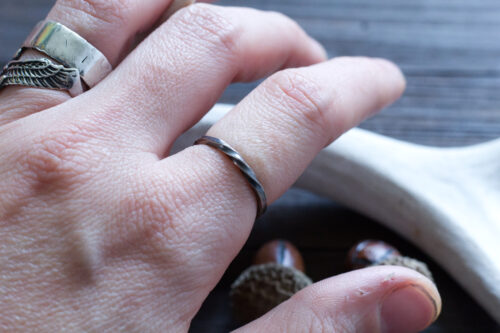 Viking Ring - Blacksmith Twist - Sterling Silver