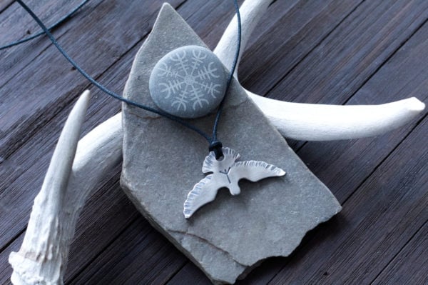 raven and rune necklace raven and rune necklace