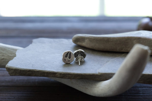 animal track earrings