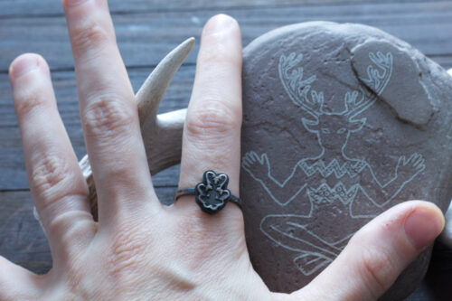 Tribal Shaman Stacking Rings - Cernunnos, Huginn and Muninn, Crossed Arrows, Pine Tree