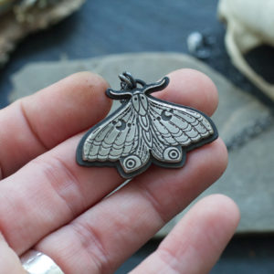 lunar moth pendant