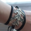 oak leaf wrap bracelet