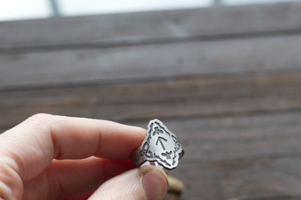 raven rune ring