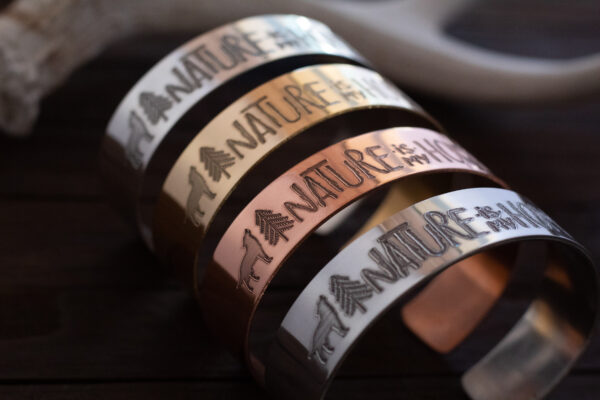 nature is my home cuff bracelet