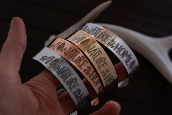 nature is my home cuff bracelet