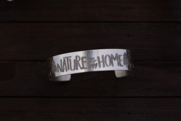 nature is my home cuff bracelet