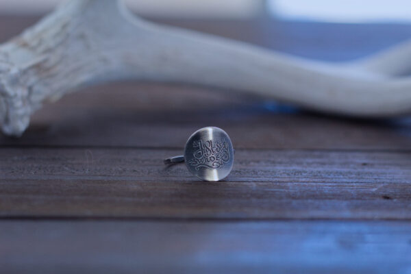 just stay wild quote ring