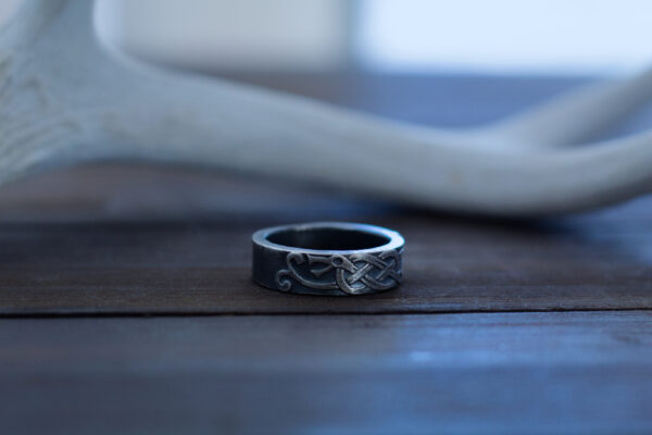 silver Jörmungandr ring