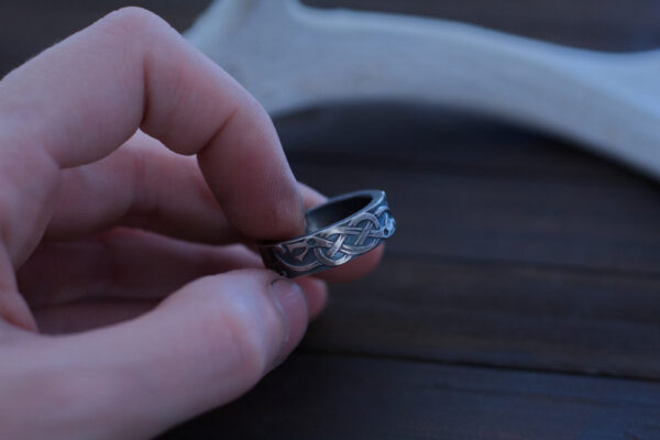 silver Jörmungandr ring