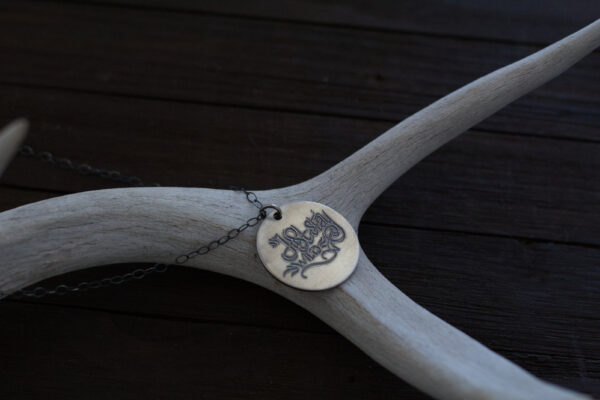 just stay wild quote pendant