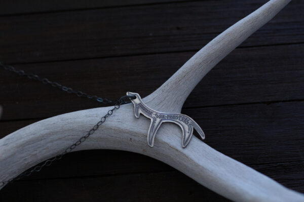deer antler rune pendant