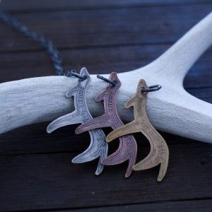 deer antler rune pendant