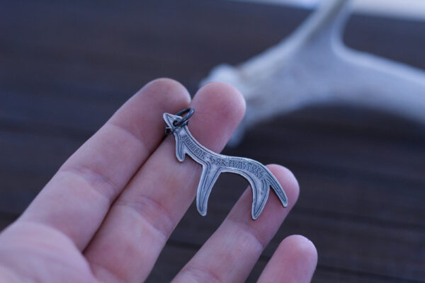 deer antler rune pendant