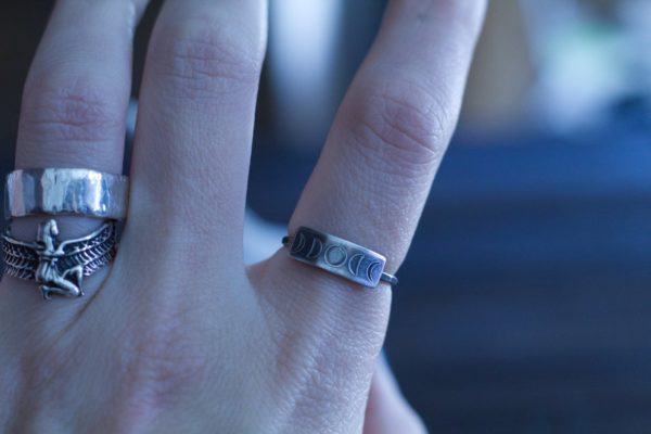 Tiny Moon Phases Ring