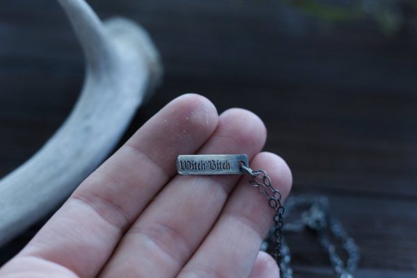 Witch Bitch Bar Necklace