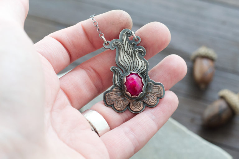Walpurgisnacht fire pendant