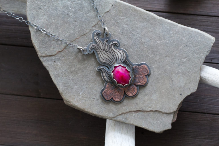 Walpurgisnacht fire pendant