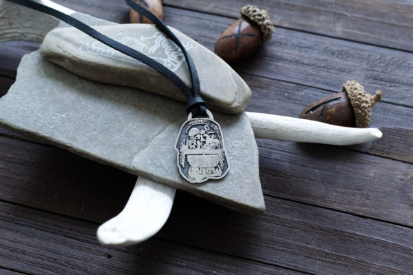 sleipnir rock carving pendant 1 Odin Riding Sleipnir Rock Carving Pendant