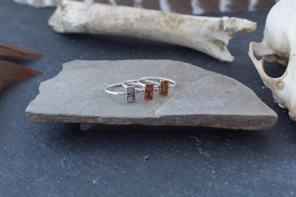 tiny tarot card stacking ring