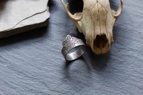 sterling silver mushroom ring