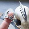 norse deer antler ring