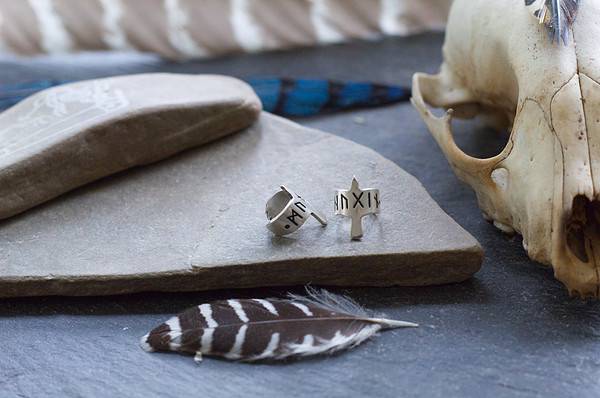 Huginn and Muninn Ear Cuff Set