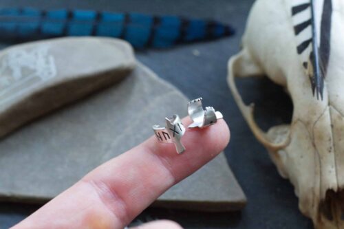 Huginn and Muninn Ear Cuff Set