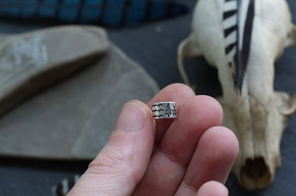 Tiny Cernunnos Ear Cuff
