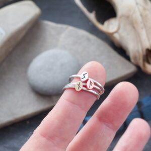 tiny rune ring for women
