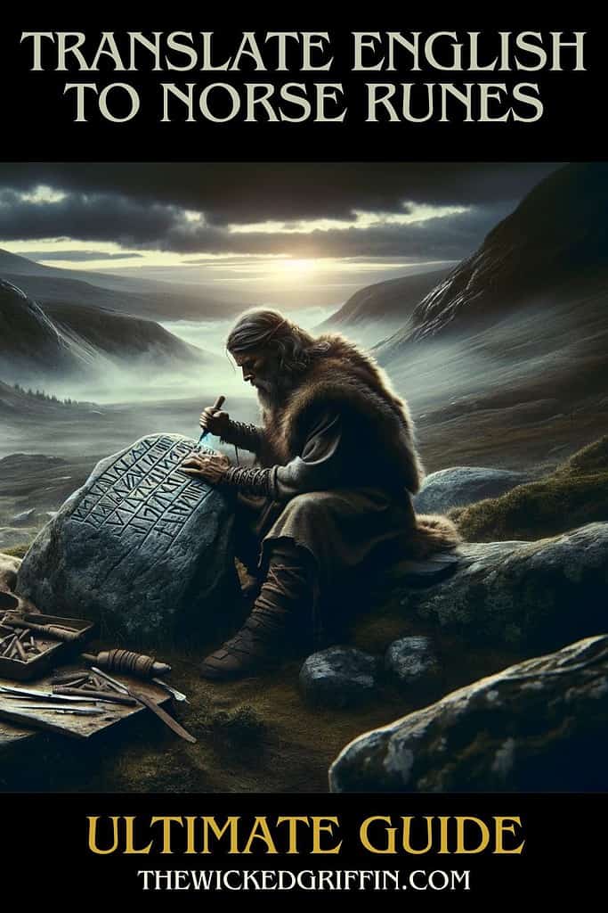 Translate and Write Norse Elder Futhark Runes to English The Wicked Griffin