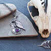 baba yaga cauldron pendant 1 Baba Yaga Sterling Silver + Amethyst Necklace Pendant