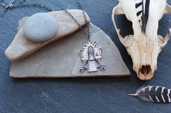 Baba Yaga's House on Chicken Legs Pendant