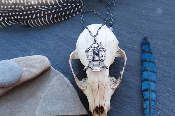 Baba Yaga's House on Chicken Legs Pendant