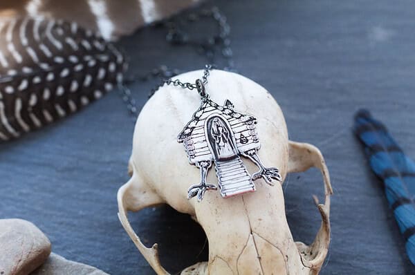 Baba Yaga's House on Chicken Legs Pendant