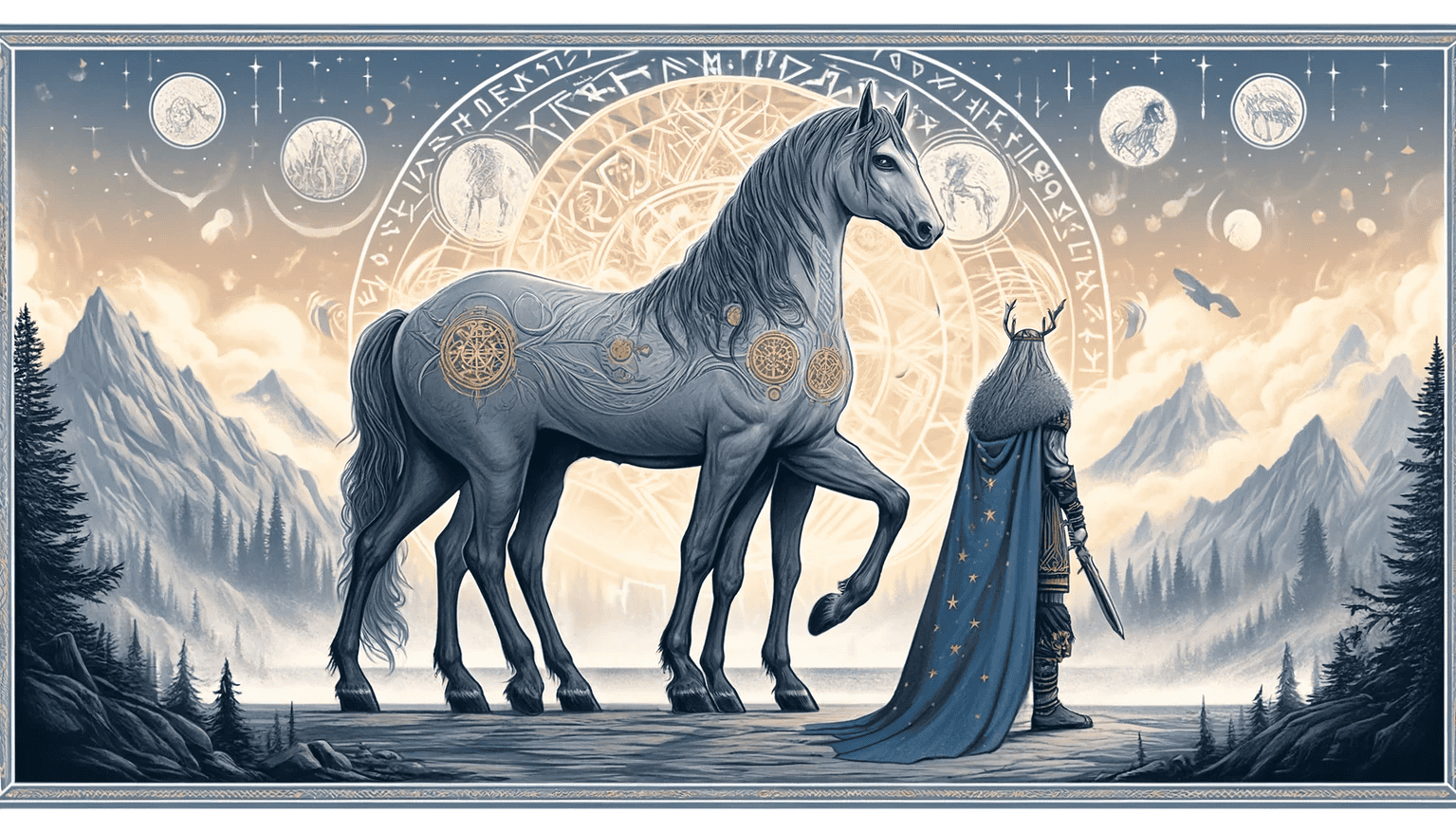 All About Sleipnir: The 8 Legged Horse of Odin - The Wicked Griffin