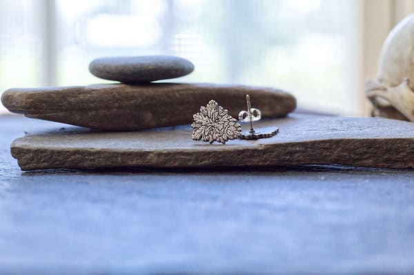 Greenman Stud Earrings - Sterling Silver