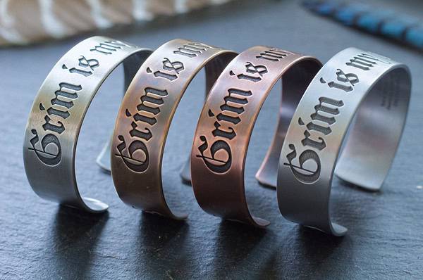 Odin Bracelet - Grim is My Name - Triple Horn of Odin