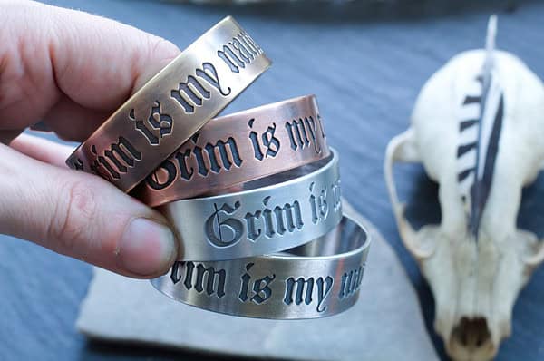 Odin Bracelet - Grim is My Name - Triple Horn of Odin