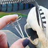 Sterling Silver Medieval Sword Earrings
