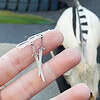 Sterling Silver Medieval Sword Earrings