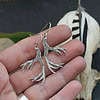 Deer Antler Earrings - Celtic Knot and Algiz
