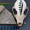 Deer Antler Earrings - Celtic Knot and Algiz