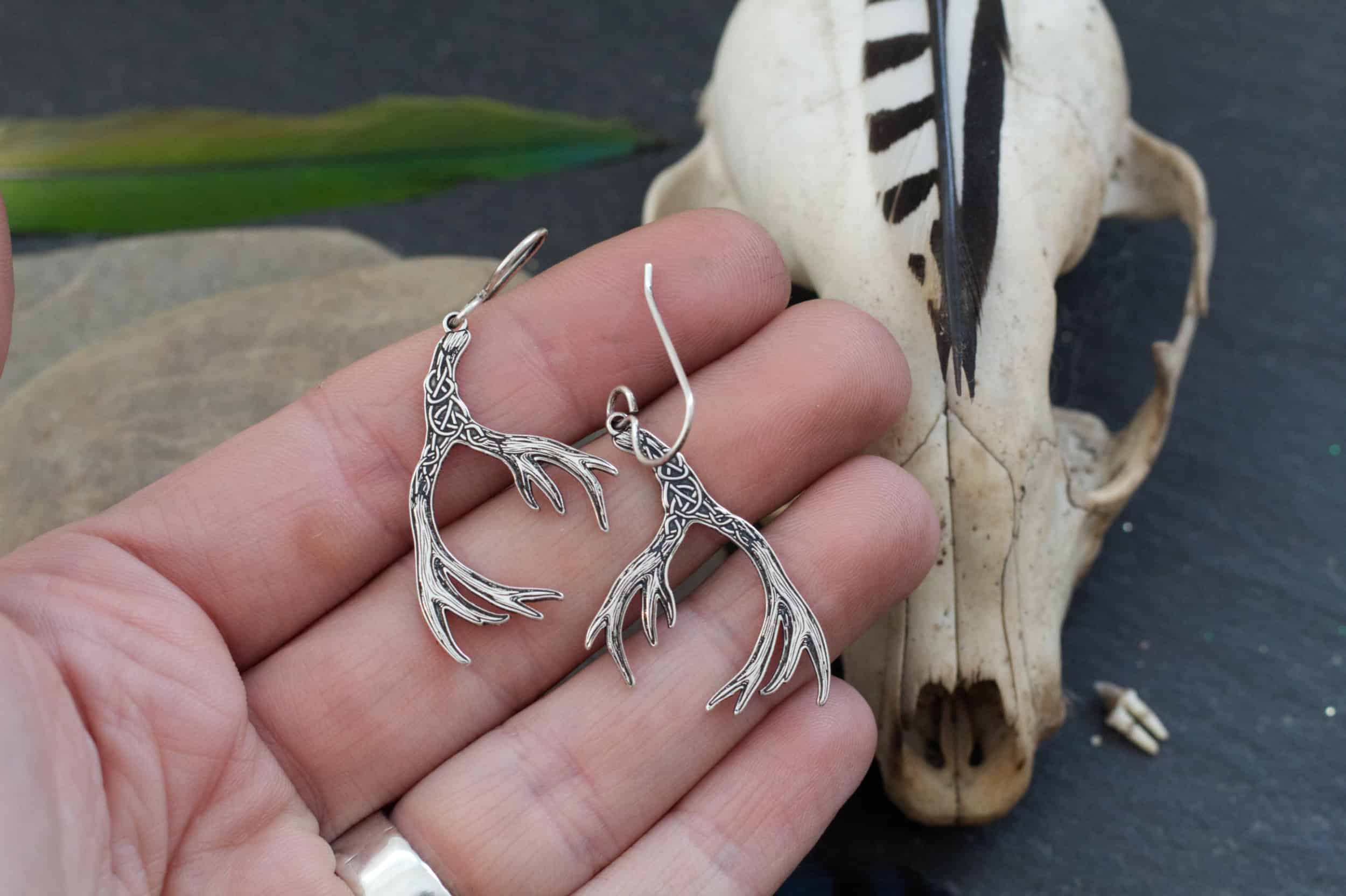 celtic antler earrings 4