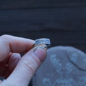 Eye of Horus + Eye of Ra Ring - Ankh - Ancient Egyptian Symbol Jewelry - Silver Ring - Dark Minimal - Gothic